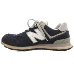 ニューバランス NEW BALANCE 574 ローカットスニーカー シューズ ML574VIC 26.5cm スエード 紺 ネイビー グレー /GV