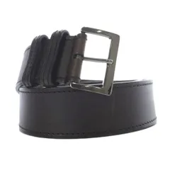 グッチ GUCCI ロゴバックル レザーベルト 茶色 106334