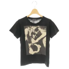 ヒステリックグラマー HYSTERIC GLAMOUR Tシャツ カットソー F 黒 ブラック ベージュ プリント/CX ■OS
