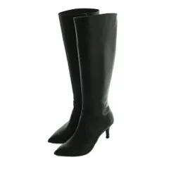 ダイアナ DIANA ロングブーツ ポインテッドトゥ ピンヒール 23.5cm 黒 ブラック U67206 /MI ■OS