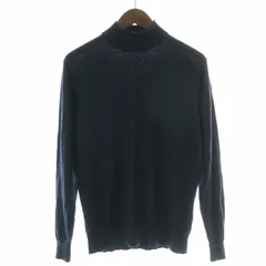 アーバンリサーチ ドアーズ URBAN RESEARCH DOORS 23AW LIFE STYLE TAILOR マシンウォッシャブルハイゲージモックニット セーター 長袖 ハイネック ウール M 紺 ネイビー /NW15のサムネイル
