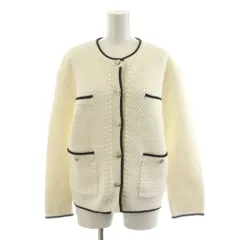 ジルバイジルスチュアート JILL by JILLSTUART ノーカラージャケット ニット FR 白 ホワイト /AN37 ■MUのサムネイル