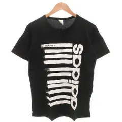 アディダスネオ adidas neo タグ付き SC手書き風グラフィックTシャツ 半袖 ロゴプリント クルーネック L 黒 ブラック A97592 KBV76 /GV