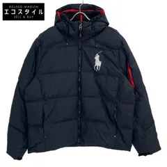 POLO RALPH LAUREN ポロ ラルフローレン ﾌﾞﾗｯｸ ﾋﾞｯｸﾞﾎﾟﾆｰ ﾀﾞｳﾝｼﾞｬｹｯﾄ XXL