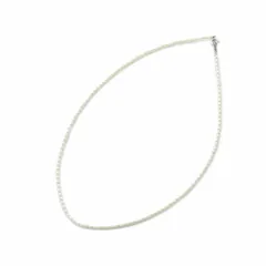 ノーブランド品 ネックレス アクセサリー Silver925 パール 真珠 3mm 白 ホワイト ■GY11 /MQ