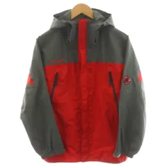 マムート MAMMUT ゴアテックスMGBレインスーツ マウンテンパーカー ロゴ ジップアップ S グレー 赤 レッド JP1030003 /AN39のサムネイル