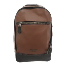 コーチ COACH グラハム ボディバッグ ショルダー ロゴ レザー 本革 茶 ブラウン 黒 ブラック F37598 /AE