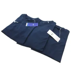 ミズノ MIZUNO タグ付き ナビドライ 長袖Tシャツ 32MAC19514 ロンT ロゴ S 紺 ネイビー 32MAC19514  /FF