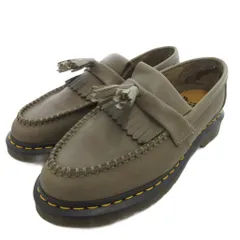 ドクターマーチン DR.MARTENS ADRIAN タッセルローファー シューズ レザー UK6 カーキ系 /UO ■GY62