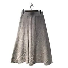 セオリーリュクス theory luxe イージーニットスカート ミモレ ロング 38 グレー ■FY