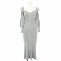 スナイデル SNIDEL ワンピース ロング ニット 長袖 ONE 水色 /TK