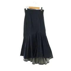 スナイデル SNIDEL ハイウエストヘムボリュームスカート デニム ロング 2 インディゴ /HK ■OS