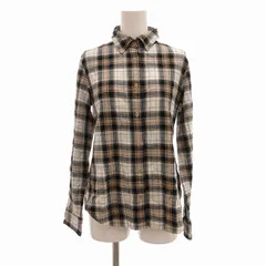 マカフィー MACPHEE トゥモローランド シャツ 長袖 チェック 38 ベージュ系 /UO
