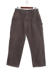 【お得なクーポン配布中!】 US企画 カーハート ウォッシュド ダック ペインター パンツ メンズ 34 30 古着 ワーク ストレート ヘビーウェイト ボトムス ゆったり 濃茶