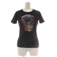 ガリアーノ GALLIANO Tシャツ XS 黒 ブラック 半袖 プリント ビジュー装飾 /AUのサムネイル