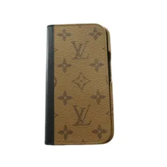 ルイヴィトン LOUIS VUITTON IPHONE 14 PRO・フォリオ モノグラム リバース アイフォンケース 茶 ブラウン 黒 ブラック M81977 /SS ■OS