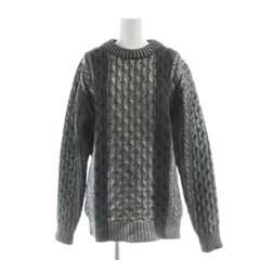 ディーゼルブラックゴールド DIESEL BLACK GOLD ニット セーター 長袖 M グレー シルバー /AP