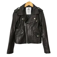 スローブ イエナ SLOBE IENA  レザージャケット ライダースジャケット やぎ革 黒 ブラック 14-011-912-7050