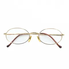ジョルジオアルマーニ GIORGIO ARMANI 眼鏡 メガネ 度入り メタルフレーム オーバル ロゴ 50□19-135 ゴールド色 /XZ ■GY18のサムネイル