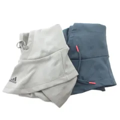 アディダス adidas AERO RDY FACE COVER ネックウォーマー フェイスカバー まとめ 2点セット 53×42cm グレー 青 ブルー H09365 /GVのサムネイル
