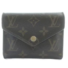 ルイヴィトン LOUIS VUITTON ポルトフォイユ ヴィクトリーヌ 三つ折り財布 ウォレット 小銭入れあり モノグラム キャンバス M62472 茶 ブラウン /KW ■OH ■GY18