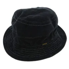 カシラ CA4LA バケットハット バケハ 帽子 コーデュロイ ステッチ 黒 ブラック /AE