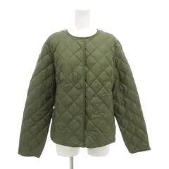 ユニクロ UNIQLO タグ付き パフテックキルティングジャケット ウォームパデッド M クルーネック オリーブ カーキ /AE