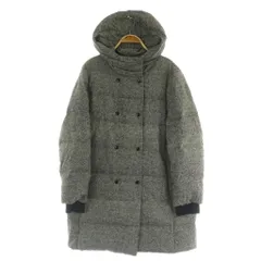 23区 オンワード樫山 ダウンコート フード ナイロン ダブル 44 ブラック /MY ■OS