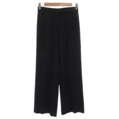 セリーヌ CELINE フレアパンツ スラックス ウール 34 紺 ネイビー センタープレス /FF ■GY19