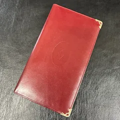 Cartier カルティエ マスト 長財布 ボルドー ヴィンテージ 本革 ゴールド金具 260107Q1-4J