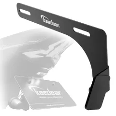 Kaedear(カエディア) バイク ドラレコ ステー カメラステー マウント ドライブレコーダー ドラレコ 汎用/防錆性アルミ製 整備士設計 画角調整を楽に/ロータリーカメラステー KDR-YX102L (フェンダーレス/左)