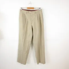 ユナイテッドアローズ UNITED ARROWS スラックス パンツ ロング タック ベージュ 46 *T320