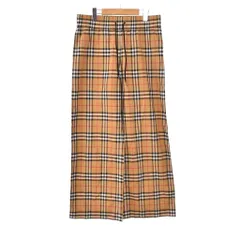 バーバリー BURBERRY ノバチェック サイドライン イージーパンツ ワイド 42 ベージュ 8003208