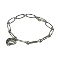 TIFFANY & CO.(ティファニー) Elsa Peretti Curved Heart Chain Bracelet エルサペレッティ カーブドハート チェーン ブレスレット シルバー