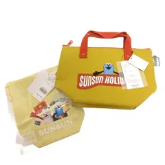 ニコアンド Niko and.. 2点セット タグ付き パペットスンスン 保冷バッグ 巾着ポーチ イエロー系