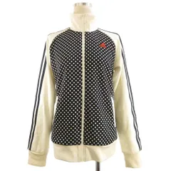 アディダス adidas CLIMA LITE トラックジャケット ジップアップ ドット ネイビー アイボリー