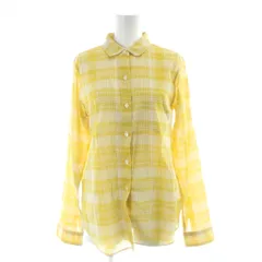 ザノースフェイス THE NORTH FACE シャツ L 黄 イエロー チェック柄 長袖 /AP