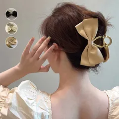 ビッグリボン ヘアクリップ レディース春