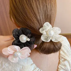 シュシュ レディースお花ヘアアクセサリー
