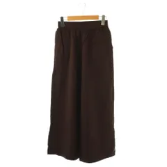 ジャーナルスタンダードレサージュ journal standard L'essage ヴィスリネンイージーパンツ ワイドパンツ 36 ブラウン /DF ■OS