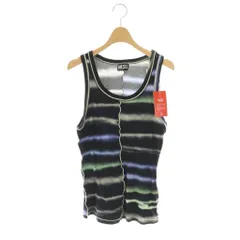 ディーゼル DIESEL A05027 ロゴプレート リブタンクトップ S ブラック マルチカラー /ES ■OS