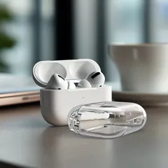 AirPods エアポッズ クリアケース TPU 透明 カバー Qi充電対応 カラビナ穴付き AirPods3 AirPods4 AirPods4 ANC AirPods Pro Pro2 Pro3 対応 保護ケース 耐衝撃