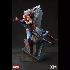 【中古】フィギュア スパイダーマン＆メリー・ジェーン 「スパイダーマン」 プレミアム・コレクティブル 1/4 スタチュー トイサピエンス限定