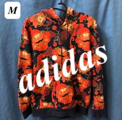 【美品！必見！！】アディダス 虎／花柄　パーカー フーディー マルチカラー　M