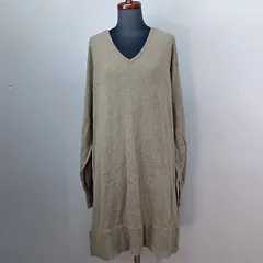 n'Or　サイズ 3　ニットワンピース　チュニック　Vネック　コットン100%　ノアール
