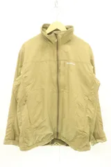 【中古】 mont bell メンズジャケット L クリマプラス100 ウィズシェルジャケット mont bell L カーキ ロゴ