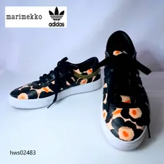 adidas marimekko コラボ スニーカー ウニッコ GW2264 レースアップ 23cm ブラック レディース アディダス マリメッコ hws02483