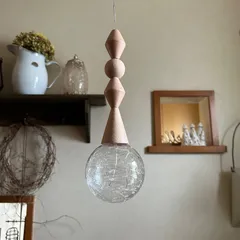 ■インテリア■灯り　LEDウッドパーツペンダントライト　NT　新品　照明　リモコン付　＊CHERYL＊