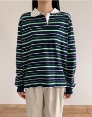 割引/クローゼット整理 ラグビーストライプ KARA Tシャツ