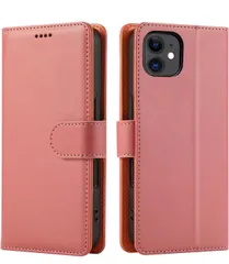 ★ 【J.DL直営店】 iPhone 11 ケース手帳型 11手帳 スマホケース 手帳型 携帯カバー PUレザー 耐衝撃 耐摩擦 全面保護 カード収納 スタンド機能 手触りが良い 人気 上質 6.1インチ対応（ピンク）
